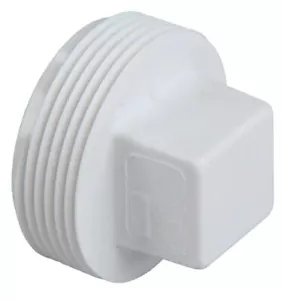 1 PVC 4" DWV Cleanout Plug Male Threated Cap Plug For Clean Vent Drain - Picture 1 of 6