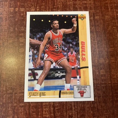 1991-92 Upper Deck Stacey King # 182 Chicago Bulls NBA 1991 1992 - Image 1 of 2
