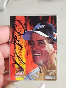 Ron Hornaday JR Autographed 1995 Finish Line Super Series Winter Heat Hot Shoes - Picture 1 of 2