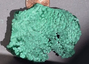 Fibrous Malachite Specimen Natural Crystallized Congo Kinshasa - Picture 1 of 9