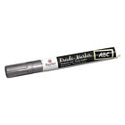 Liquid Chalk Felt Marker, Glossy Silver, Tip 2-6mm, Felt Pen for
