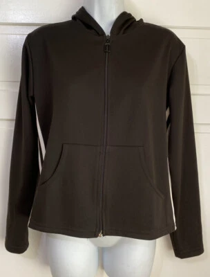 Mujer G.W. CHAQUETA CON CAPUCHA DEPORTIVA LIGERA PARA CORRER EN PISTA Negra/Blanca Mediana Foto 1 de 4