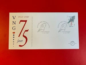 NETHERLANDS 1987 FDC 248 UNION MUNICIPALITIES MAP - Picture 1 of 1