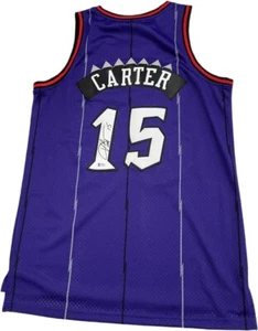 VINCE CARTER Hand Signed Jersey Raptors NBA BAS COA - Picture 1 of 8