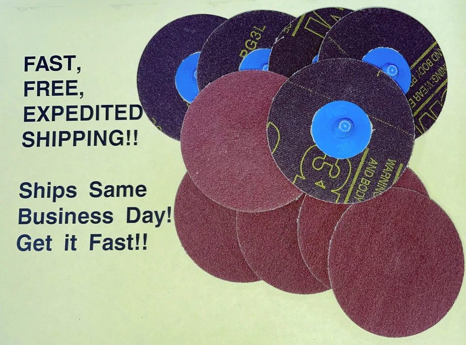 3M 22405 Roloc 3" Disc; PKG 10pcs; FREE SAME DAY EXPEDITED SHIPPING! - Image 1 of 1