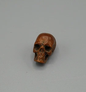 Vanité, Memento Mori en bois sculpté, Crâne, Perle de Chapelet, XVIIIème - Imagen 1 de 7