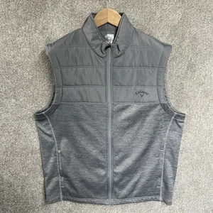 Callaway Gilet Mens Extra Large Golf Vest Grey Body Warmer - Picture 1 of 24