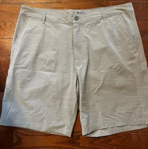 PARADISE COLLECTION Men's Charcoal Light Gray 10 " Inseam Golf Shorts Sz 38 - Picture 1 of 8