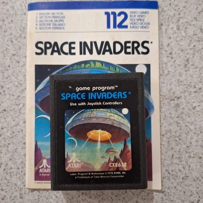 Space Invaders (Atari 2600) Game Cartridge, CX2632  Untested - Image 1 of 4