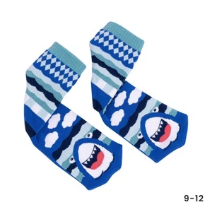 Lolly Kicks Kids Socks Medium (9-12) Shark LLK003B - Picture 1 of 6