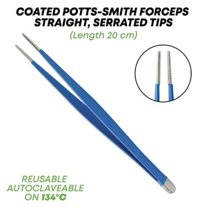 Potts Smith Forceps  Straight 20 cm Serrated Tips Surgical Instruments German - Picture 1 of 2