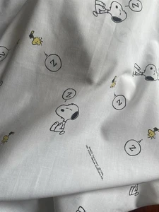 Vintage 1958 Snoopy&Woodstock Baumwoll/Poly Stoff 125 cm breit x 1,5 m lang unbenutzt - Bild 1 von 8