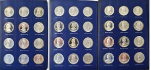 1970 Franklin Mint Treasury of Presidential Silver Commemorative Medals HG112 - Picture 1 of 12