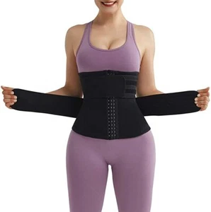 Sweetlover Waist Trainer Wome, Waist Trimmer 3 Belts Neoprene with Zipper Sports - Picture 1 of 7