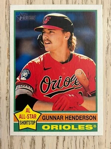 Topps Heritage Gunnar Henderson #174 2025 cantidad disponible - Imagen 1 de 1