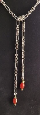 Collar David Yurman Lariat Cornalina Oro Amarillo 750 Oro Amarillo 925 18K Foto 1 de 4