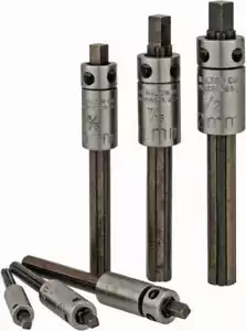 Walton 18001 3/16 to 1/2" Tap Extractor Set 4 Flutes, 6 Pieces - Picture 1 of 2