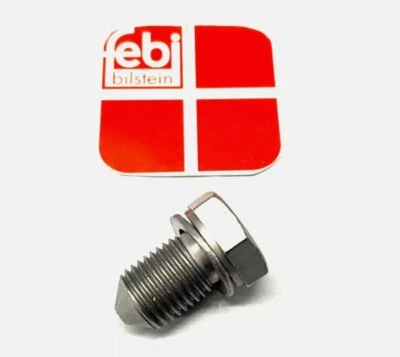 Febi Oil Sump Plug & Washer For Skoda Rapid 1.2 TSI 105  07/12-01/16 - Image 1 of 4