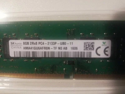 SK hynix 16GB 2Rx8 2133MHz 288-pin DIMM DDR4 RAM Memory Module(HMA41GU6AFR8N-TF) - Immagine 1 di 2