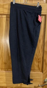 NWT Womens St Johns Bay Active French Terry Pants Gray Casual Athletic Petite XL - Picture 1 of 6