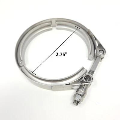 Ledin 2.75" Exhaust V-Band Clamp Stainless Steel Turbo Downpipe Heavy Duty 70 mm - Image 1 of 4