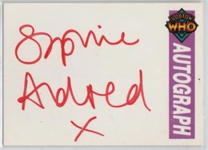 Tarjeta coleccionable autógrafo SOPHIA ALDRED, DOCTOR WHO Cornerstone serie 3, 1995 - Imagen 1 de 1