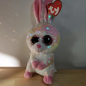 Ty Flippables -RAINDROP  SEQUIN BUNNY RABBIT6" New MWMT's - Picture 1 of 1