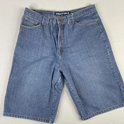 Pantalones Cortos De Colección Brooklyn Express Para Hombres 40 (37) Azul Denim Sueltos Patinador Y2K Jeans Foto 1 de 4