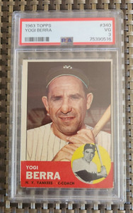 1963 Topps Yogi Berra - #340 - PSA 3