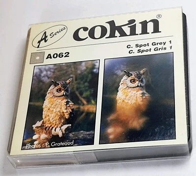 COKIN CREATIVE FILTER A SERIES SYSTEM A062 Gray 1 Center Spot Resin Filter - Image 1 of 4