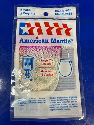 AMERICAN MANTLE COMPANY American Mantle 2-Pk 785 For Lanterns Using Gas Wht-Gas Kero Eqv To Coleman# 21