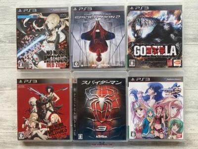 SONY PS3 No More Heroes & Spider-Man 2 3 & Godzilla & Macross 30 from Japan - Image 1 of 4