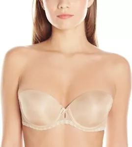 b.tempt'd Wacoal Faithfully Yours Strapless Bra 954108 - Au Natural - Size 34C - Picture 1 of 9