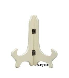 7" WHITE WOOD EASEL DISPLAY Plate Stand Tripar HIGH QUALITY - Picture 1 of 5