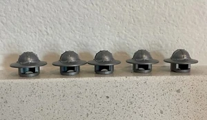 (x5) LEGO Kettle Hat Helmet For Medieval Castle Lion Knight - 10305 - No Minifig - Picture 1 of 3