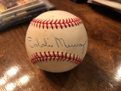EDDIE MURRAY SIGNED AUTOGRAPHED OML BASEBALL , WWILLIAM WHITE - Image 1 of 3