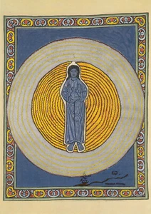 Postkarte: Hildegard von Bingen - "Scivias - Wisse die Wege" - Picture 1 of 1