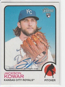 Jackson Kowar 2022 Topps Heritage Real One autógrafo #ROA-JKW novato radiocontrol - Imagen 1 de 2