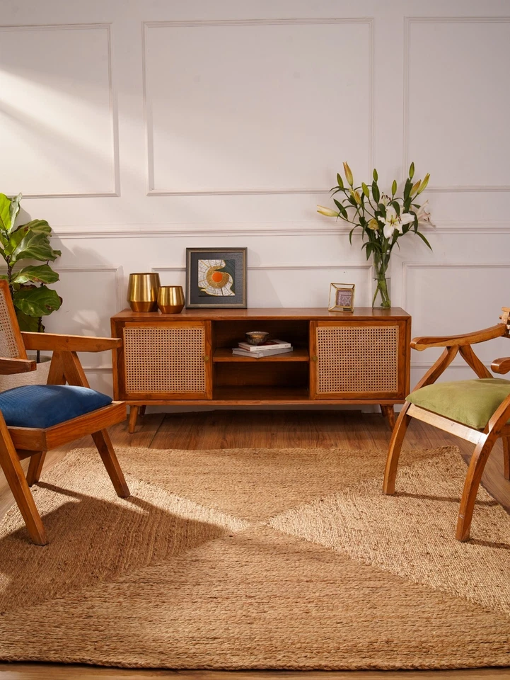 Eco-Friendly Hand Woven Jute Area Rug Oriental Natural BBH Homes BBJ00022 - Image 1 of 1