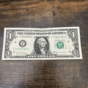 "SUPER FANCY" 77827782 EXTREMELY RARE SERIAL NUMBER REPEATER 2 PAIRS $1 BILL - Picture 1 of 6