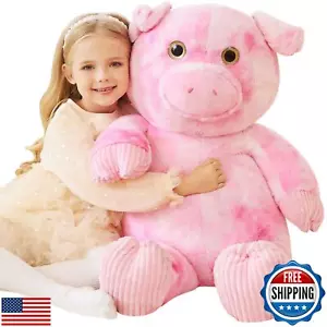 EARTHSOUND Giant Pig Stuffed Animal,Large Plush Toy Big Soft Toys,Huge Life S - Picture 1 of 5