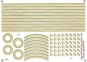 2.1/2" BR/LNER Light grey/thin red lining & curves (unit = each) - Picture 1 of 1