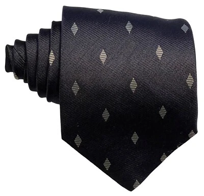 "Corbata para hombre Armani Collezioni 55 % acetato 23 % seda 22 % rayón azul marino 58"" X 3,75""" Foto 1 de 3