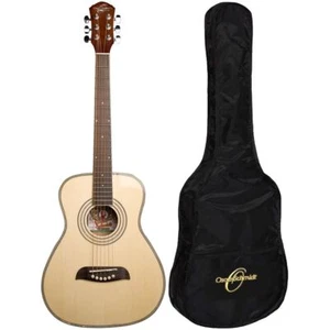Oscar Schmidt OGHS Kit chitarra acustica taglia 1/2 con Gig Bag, Naturale - Foto 1 di 5