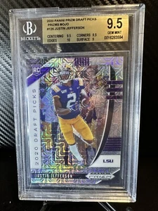 2020 Panini Prizm Draft Picks Rookies Mojo /49 Justin Jefferson Rookie BGS 9.5 - Picture 1 of 7