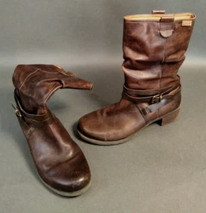 Pikolinos Women's Leather Boots EU 40 UK 7 Brown Mid-Calf Slouch KL/JE - Picture 1 of 17