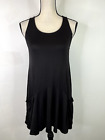 Charlotte Russe Women's Black Sleeveless Pocket Dress Sz Small