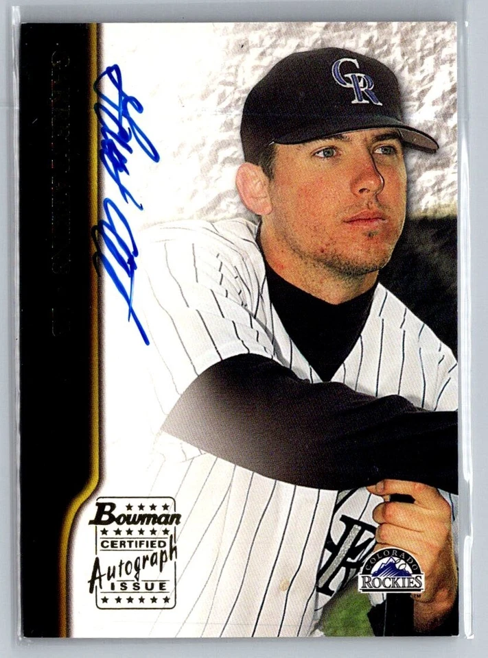 2002 Bowman #BA-GA Garrett Atkins Autographs Colorado Rockies Auto - Image 1 of 2