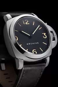 Italian Naval Watch | Military Militare | 45mm | Black Marina Leather - Picture 1 of 3