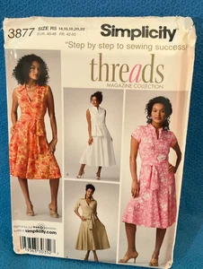 Simplicity Pattern Dress 2 Lengths Bodice Variations Sz 14 to 22 3877 MAP - Picture 1 of 4